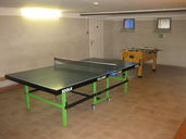 Tischtennisplatte und Kicker