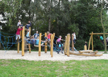 Der Spielplatz direkt am Haus ist unseren Gästen vorbehalten